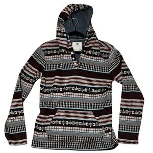 On The Byas Women’s Small Hoodie – Southwest Aztec Pattern Pullover